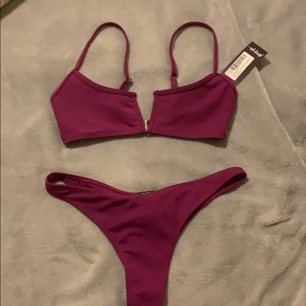 Nasty Gal ribbed bikini